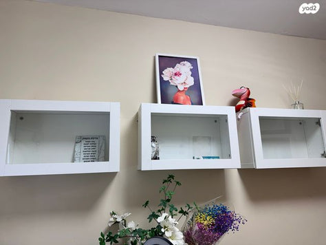 ארון לקיר עם דלת זכוכית