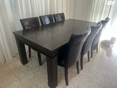שולחן פינת אוכל + 6 כיסאות
