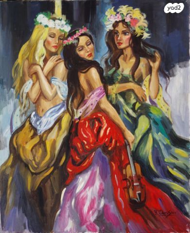 יורי דניסוב, ציור שמן 65X54