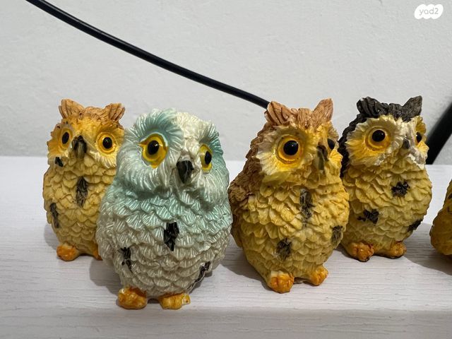 6 ינשופים דקורטיביים קטנים