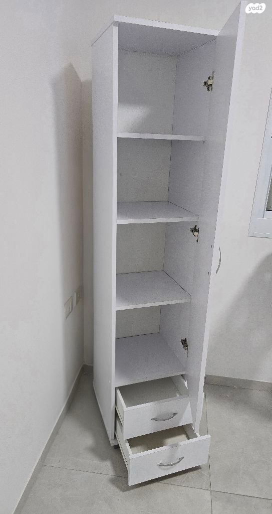 ארון דלת אחת עם 2 מגירות