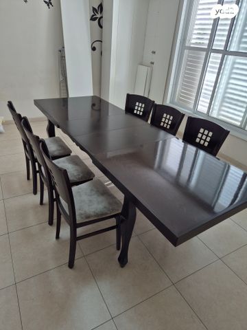 ✨ שולחן אוכל יוקרתי + 6 כיסאות תואמים