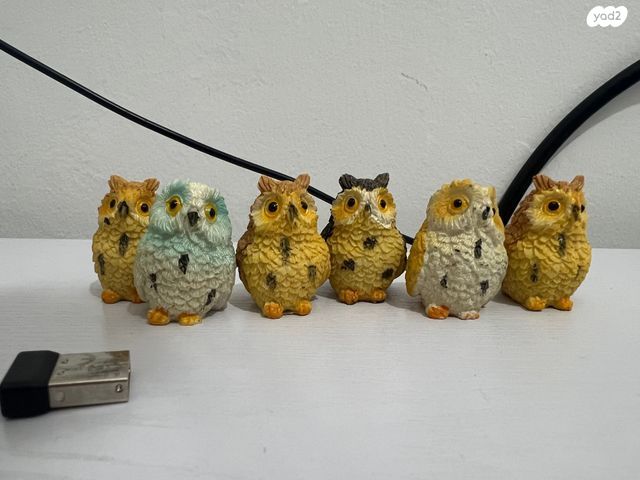 6 ינשופים דקורטיביים קטנים