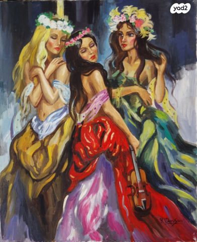 יורי דניסוב, ציור שמן 65X54