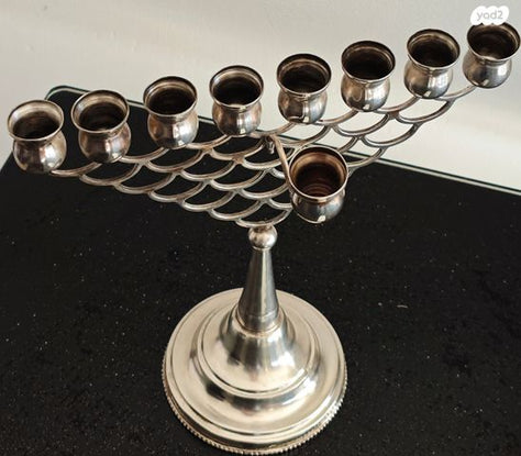 חנוכית כסף 800 מעולה