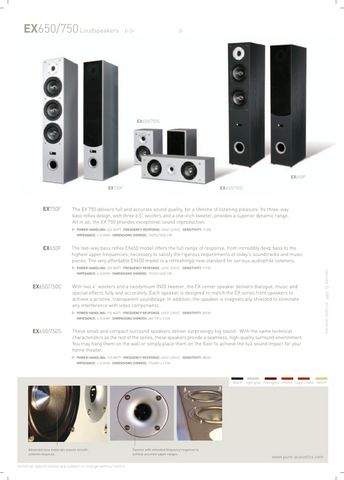 Pure Acoustics EX-650 Speaker