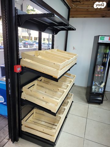 מדפי תצוגה משולבים סלסלות