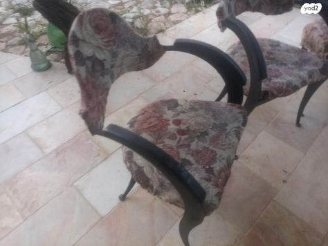 סט 4 כיסאות גינה ברזל