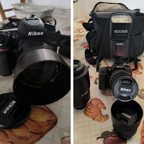 Nikon D7500, עדשות, פלאש
