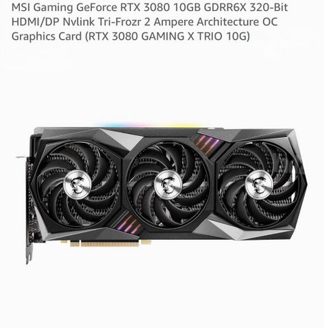 Msi gaming geforce 3080 10g