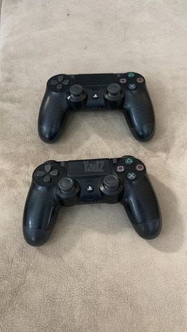 PS4 Slim+2 שלטים+2 משחקים