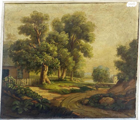 ציור שמן מאה ה 19 סביבות 1850