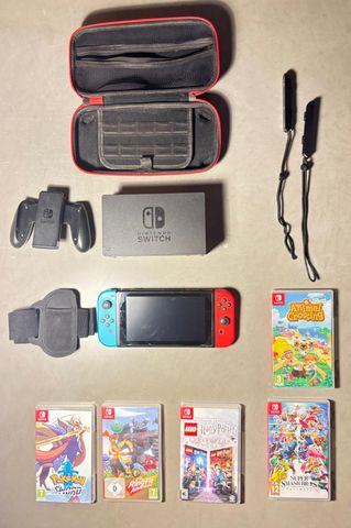 Nintendo Switch + 5 משחקים