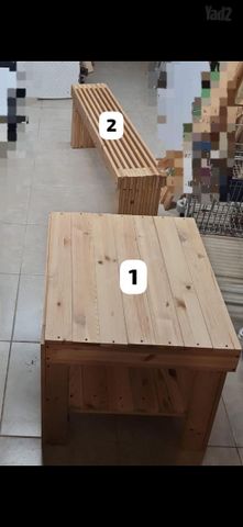 שולחן + ספסל
