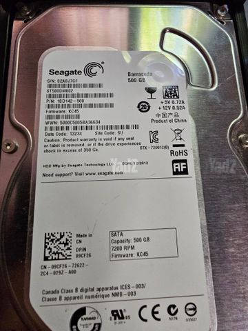 Seagate 500gb hard disk