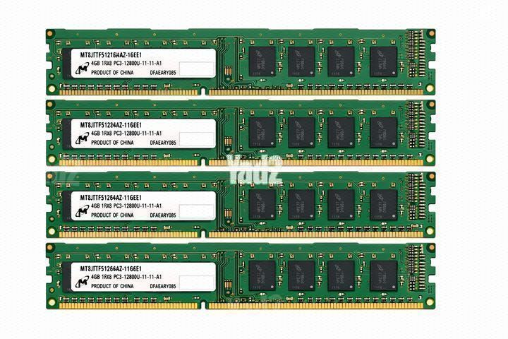 16Gb RAM 4x4Gb DDR3 1600MHz