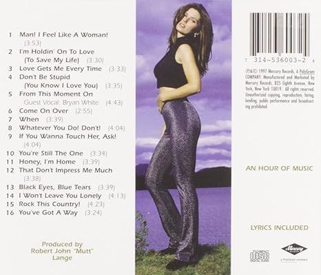 Shania Twain Coe On Over