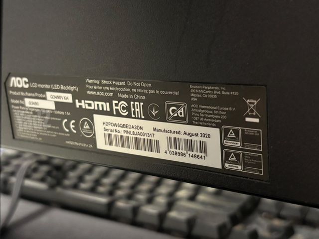 24" AOC G2490VXA