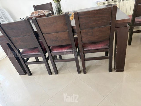 כיסאות מעץ אגוז אפריקאי