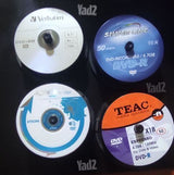DVD-R 4.7GB 125 להקלטה ועטיפות
