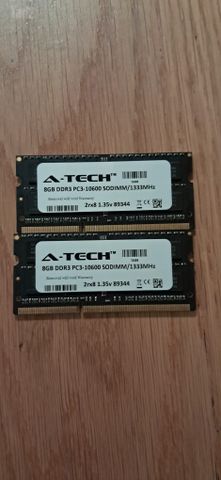 2x8GB ddr3 1333MHz