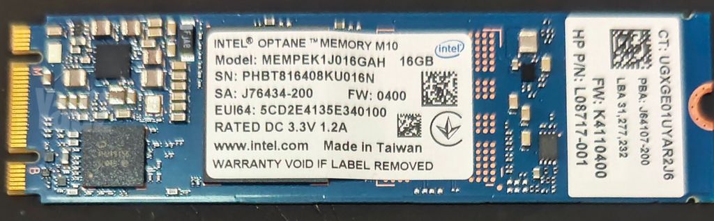 Intel Optane Memory 16GB M.2