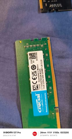 ram ddr 4 32GB 3200 Mhz