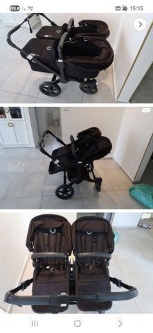 עגלת תאומים bugaboo donkey 2