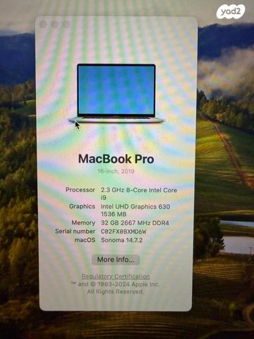 MacBook Pro i9 32GB 1TB