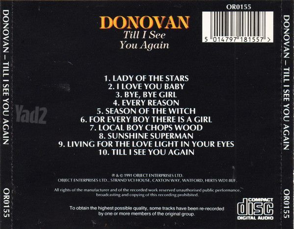 Donovan Till I See You Again