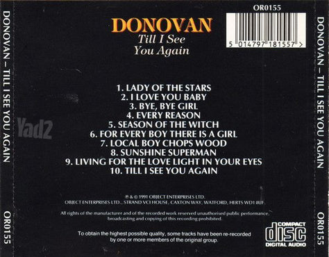 Donovan Till I See You Again