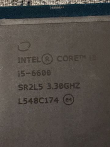 Intel core i5 6600 3.30Ghz