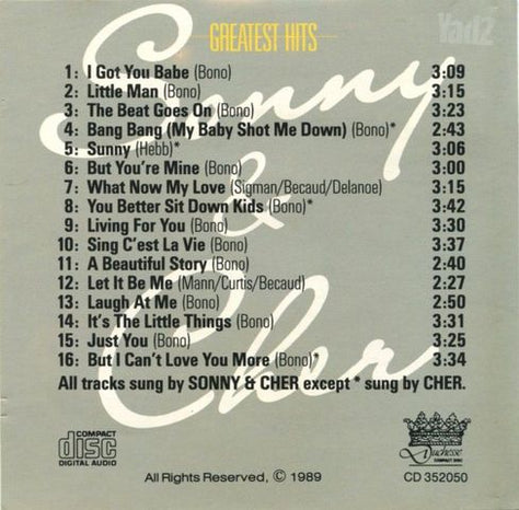 Sonny & Cher Greatest Hits