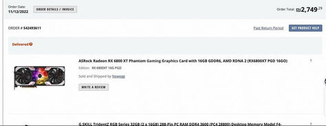 ASRock Radeon 6800T 16GB GDDR6