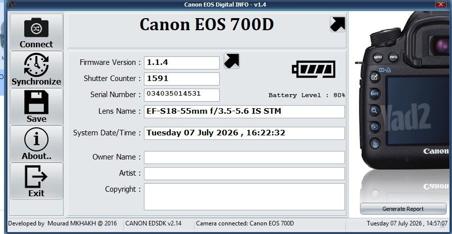 Canon EOS 700d