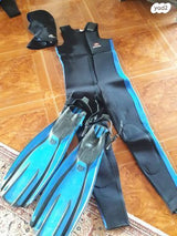 חליפת צלילה+סנפירים+מאזן