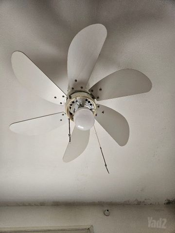 מאוורר תקרה עם כיסוי למנורה