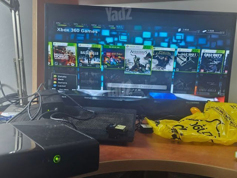 XBOX 360 עם מלא משחקים