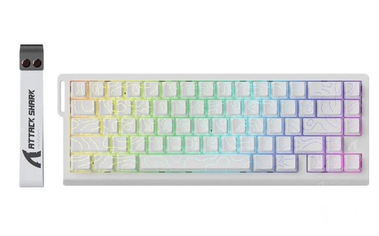 מקלדת Attack Shark X68HE White