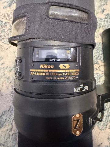 עדשת Nikon 500mm f/4 G ED VR