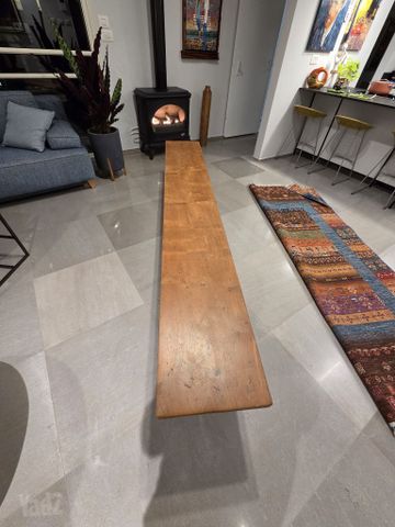 ספסל מעץ מלא