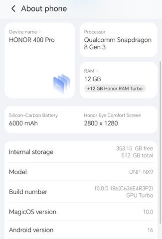 סמארטפון Honor 400 Pro