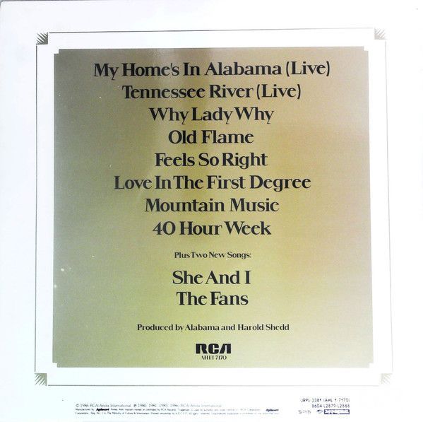 Alabama Greatest Hits