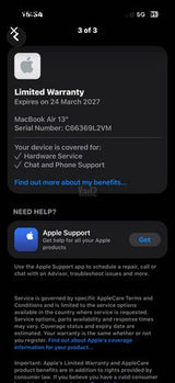 MacBook Air 13 in m5 512gb 24r
