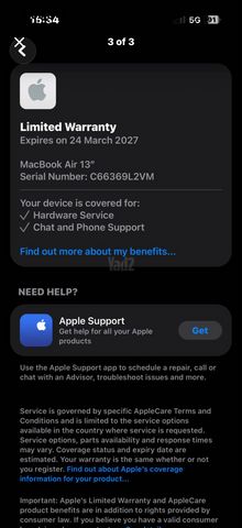 MacBook Air 13 in m5 512gb 24r
