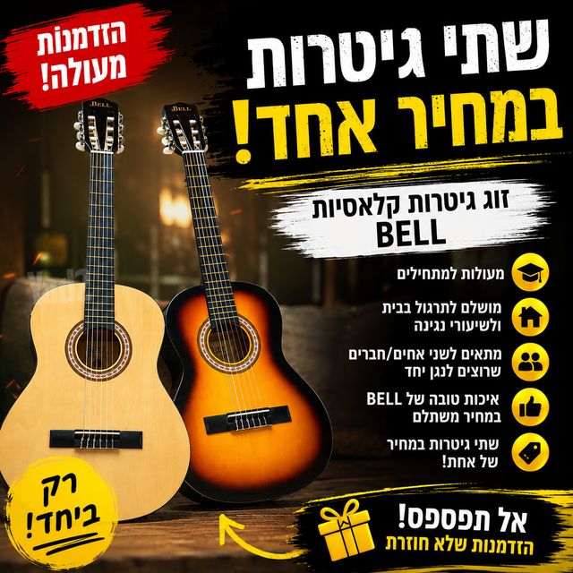 ‏שתי גיטרות