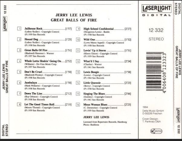 Gerry Lee Lewis Great Balls of