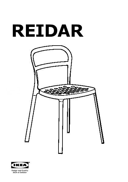 כסאות Reidar של Ikea