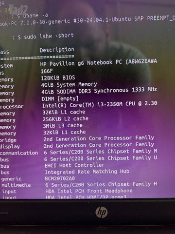 מחשב נייד hp pavilion g6
