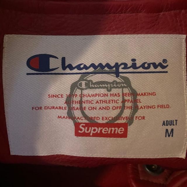 ג'קט עור Supreme x Champion
